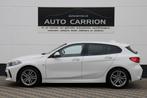 BMW 1-serie 118i M-Sport Climate LED Cruise PDC BTW !, Gebruikt, Zwart, Leder en Stof, Wit