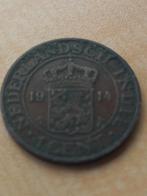 Nederlandsch Indië 1 cent 1914, Ophalen of Verzenden, Koningin Wilhelmina, Overige waardes