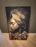 Schilderij Afrikaanse Vrouw | Leen Bakker | 70x50cm, Ophalen