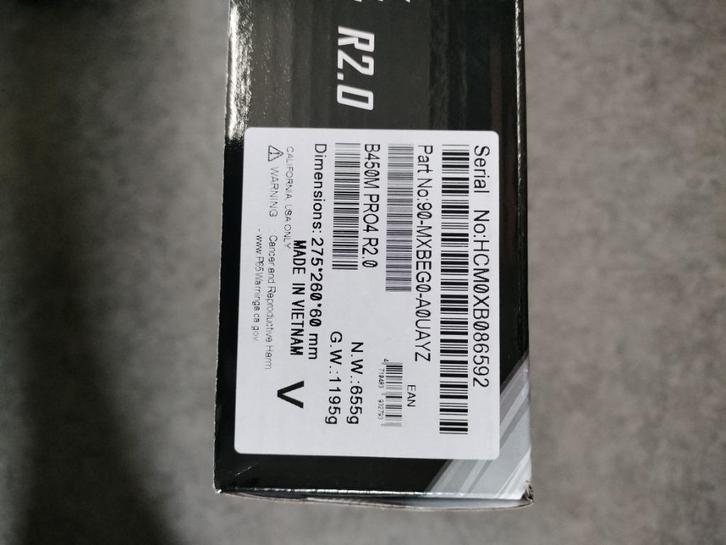 Asrock B450M Pro4 R2.0 NIEUW, Computers en Software, Moederborden, Nieuw, AMD, DDR4, Ophalen of Verzenden