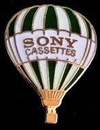 Sony Cassettes ballon pin- groen wit, Verzamelen, Speldjes, Pins en Buttons, Nieuw, Merk, Speldje of Pin, Verzenden