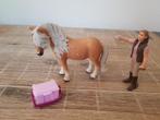 Schleich ijslander paard met verzorger en roze poetskist, Ophalen of Verzenden, Zo goed als nieuw