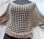 Mooie bruine trui/poncho - Maat M. Z.G.A.N., Ophalen of Verzenden, Zo goed als nieuw, Maat 38/40 (M), Bruin