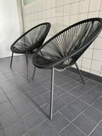 Lounge Draadstoel design Tuinstoel 2x, Twee, Ophalen of Verzenden, Zo goed als nieuw