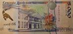 Suriname 5.000 Gulden Biljet UNC, Verzenden, Zuid-Amerika