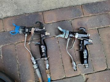 Graco g40  flat tip, rac-x, twinhose.  beschikbaar voor biedingen