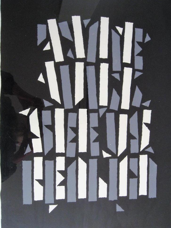 "Time will see us realign", genummerd en gesigneerd, Antiek en Kunst, Kunst | Litho's en Zeefdrukken, Ophalen of Verzenden