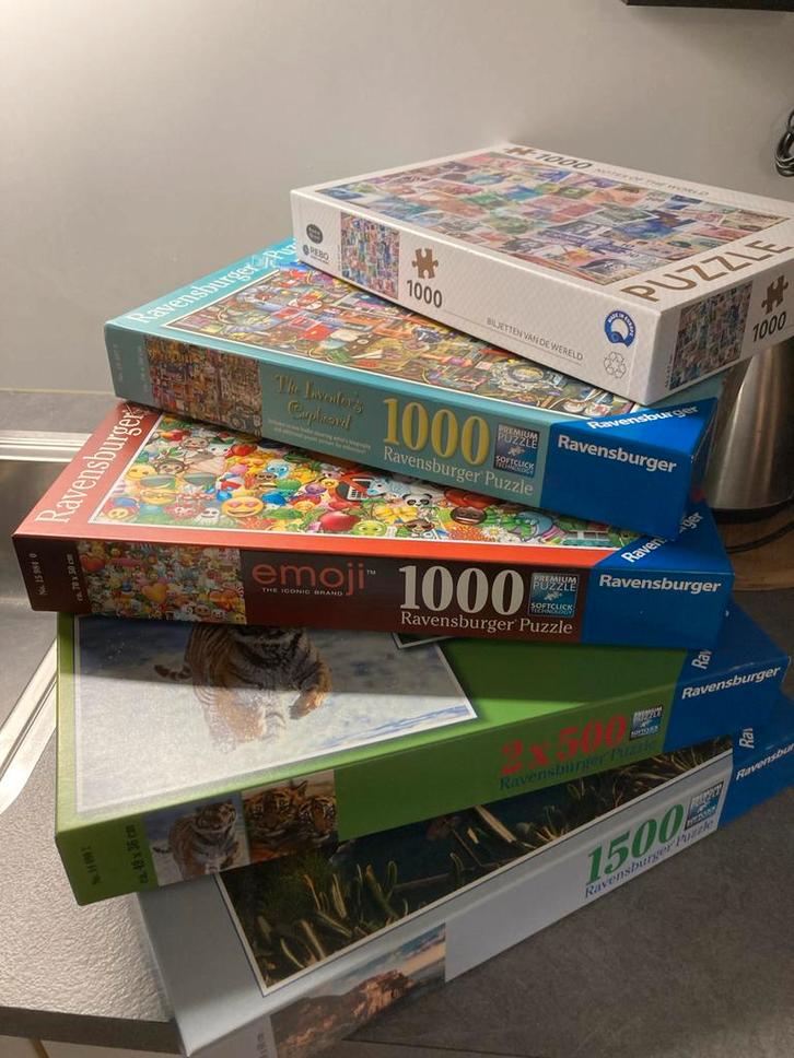 Ravensburger Puzzels - Diverse Aantallen Stukjes, Hobby en Vrije tijd, Denksport en Puzzels, Gebruikt, Legpuzzel, 500 t/m 1500 stukjes