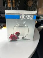 Schott cristal Germany ronde vaas Inc doos zgan, Overige kleuren, Ophalen of Verzenden, Minder dan 50 cm, Glas