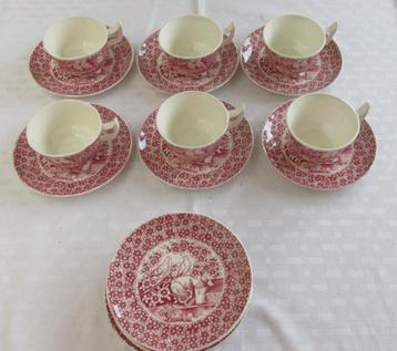 Kop en schotels Duiven P. Regout  beschikbaar voor biedingen