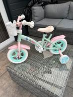 Woezel & Pip kinderfiets 10 inch - Mint Blauw/Roze, Fietsen en Brommers, Fietsen | Kinderfietsjes, Ophalen, Zo goed als nieuw