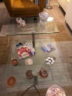 glazen design salontafel Imperial, Huis en Inrichting, Ophalen, Gebruikt, 100 tot 150 cm, 50 tot 100 cm