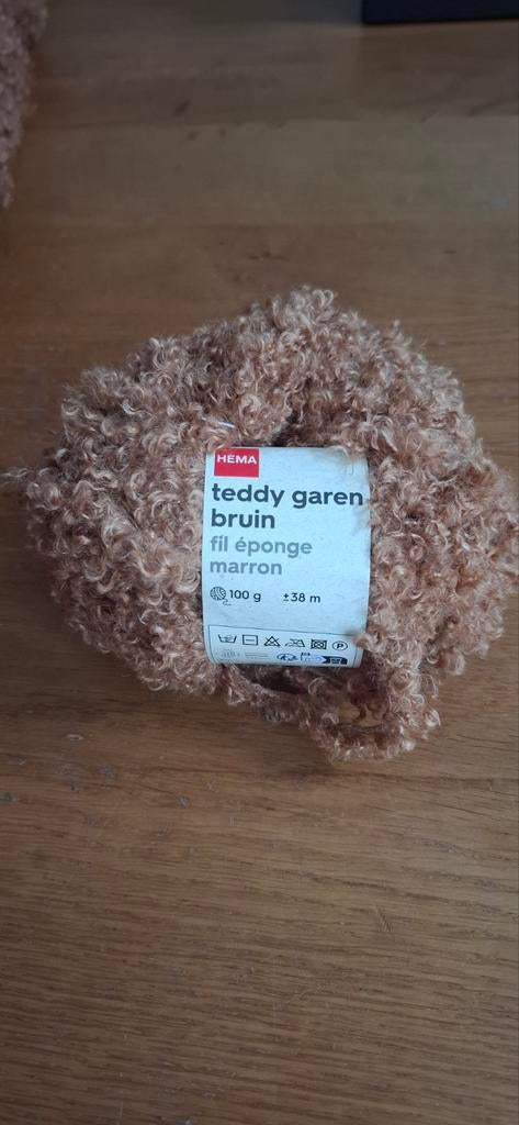 BREIGAREN 9 X Hema Teddy Brei Garen Bruin - Lekker Fluffy!, Hobby en Vrije tijd, Breien en Haken, Verzenden, Nieuw, Breien, Wol of Garen
