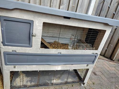 Buiten/binnenhok voor cavia, konijnen, knaagdieren, kippen, Dieren en Toebehoren, Knaagdieren en Konijnen | Hokken en Kooien, Gebruikt