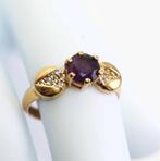 21 krt gouden ring met amethist, ., Ophalen of Verzenden, Zo goed als nieuw, Met edelsteen