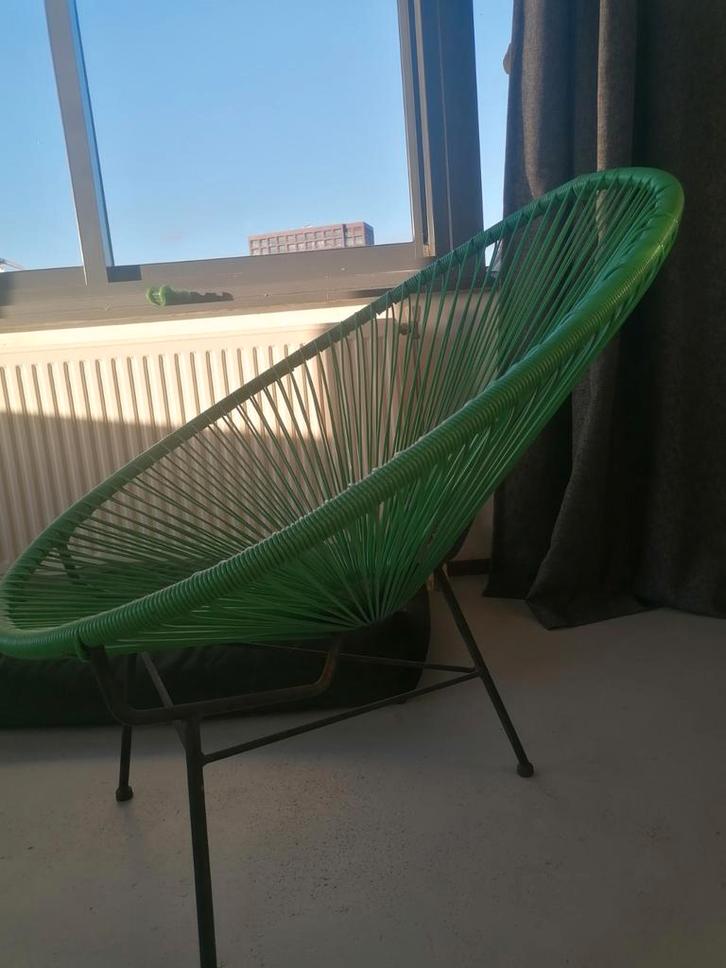 2 Groene Tuinstoelen, Antiek en Kunst, Antiek | Meubels | Stoelen en Banken, Ophalen