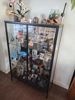 IKEA Rudsta Vitrinekast - Zwart, Ophalen, 50 tot 100 cm, Zo goed als nieuw, 150 tot 200 cm
