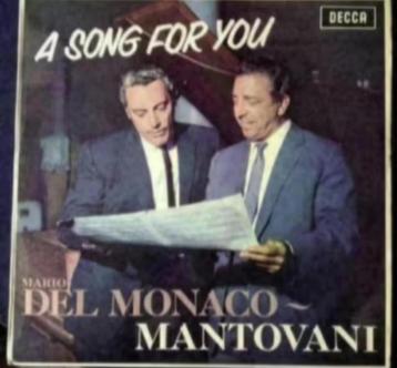 LP, elpee Mantovani; a song for you; Mario del Monaco; decc beschikbaar voor biedingen