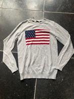 Grijze trui met Amerikaanse vlag van H&M, Gebruikt, Jongen of Meisje, Trui of Vest, H&M