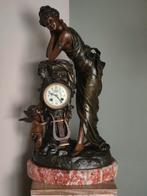 Grote legerings pendule anno 1880, Antiek en Kunst, Antiek | Klokken, Ophalen of Verzenden