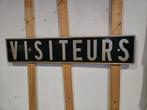 verkeersbord, plaatsnaambord Frankrijk, bord "visiteurs", Ophalen, Gebruikt