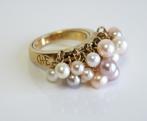 18 krt gouden Mimi Milano ring met roze parels, Sieraden, Tassen en Uiterlijk, Ringen, ., Dame, Goud, .