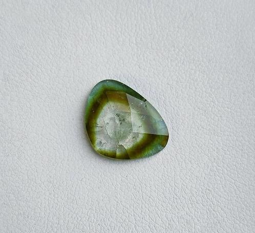 Toermalijn facetgeslepen plak edelsteen cabochon, Sieraden, Tassen en Uiterlijk, Edelstenen, Nieuw, Verzenden