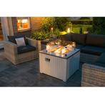 Sfeerhaard gashaard Cozy Living Faro 60x60 cm mat wit alum., Ophalen, Zo goed als nieuw