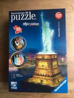 Ravensburger 3D puzzel Vrijheidsbeeld night edition, Minder dan 500 stukjes, Ophalen of Verzenden, Zo goed als nieuw, Rubik's of 3D-puzzel