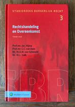 Rechtshandeling en Overeenkomst, 10e druk, Overige wetenschappen, Ophalen of Verzenden, Zo goed als nieuw, Hijma, Van Dam, Van Schendel, Valk