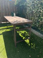 Prachtige vintage eettafel (voor binnen), Huis en Inrichting, Tafels | Eettafels, Ophalen, 200 cm of meer, 50 tot 100 cm, Zo goed als nieuw