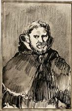 Originele inkt tekening, Antiek en Kunst, Kunst | Etsen en Gravures, Ophalen of Verzenden