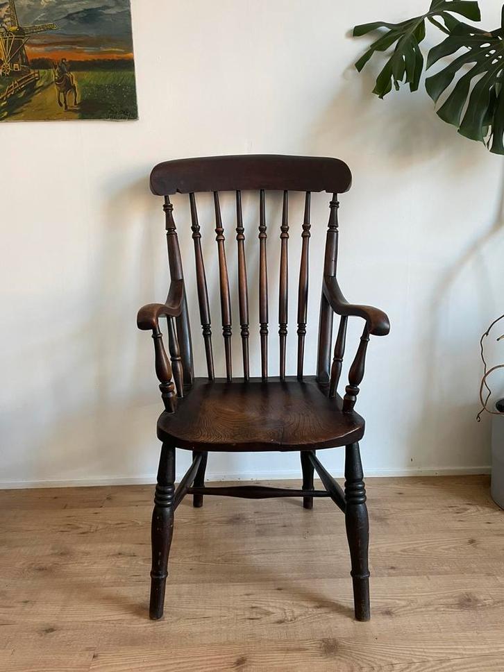 Antieke Engelse Windsor stoel, Antiek en Kunst, Antiek | Meubels | Stoelen en Banken, Ophalen