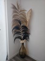Grote vaas met grote pluimen (200 cm), Ophalen of Verzenden, Zo goed als nieuw