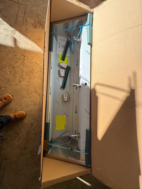 RVS Wastrog, RVS wasbak, RVS spoelbak (3kranen) nieuw!!, Doe-het-zelf en Verbouw, Sanitair, Nieuw, Wastafel, Rvs, Ophalen of Verzenden