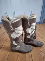 Grijs/Bruine suède "Boeji" hoge winterlaarzen. Mt.39., Kleding | Dames, Schoenen, Hoge laarzen, Ophalen of Verzenden, Zo goed als nieuw