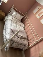 Net eenpersoonsbed 90x200 met matras en Boss spiraalbodem, Ophalen, Gebruikt, 90 cm, Eenpersoons