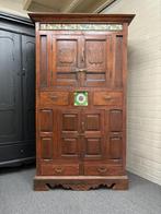 Oude antieke eiken broodkast, Antiek en Kunst, Ophalen