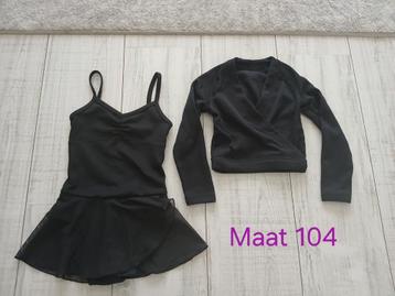 Dans/balletpakje met warme gevoerde bolero maat 98/104 beschikbaar voor biedingen
