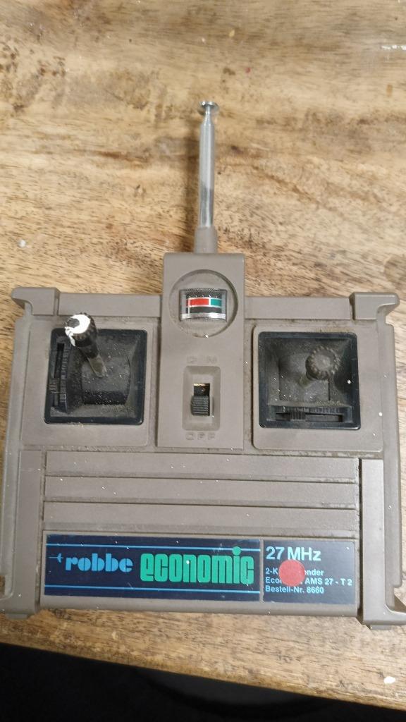 Robbe Economic AMS 27 MHz – vintage RC controller + papieren, Hobby en Vrije tijd, Modelbouw | Radiografisch | Auto's, Gebruikt