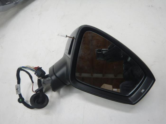 VW Tiguan 5NA Spiegel R Rechts Inklapbaar LC7Q Side-Assist, Auto-onderdelen, Ophalen of Verzenden, Gebruikt