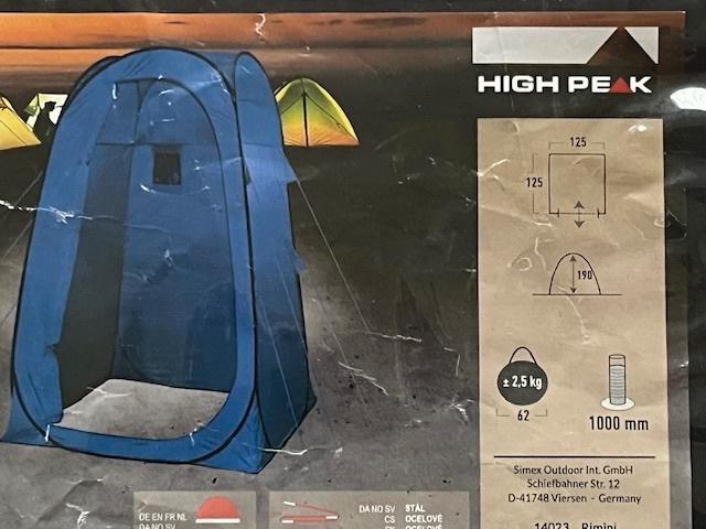Pop Up Tent; omkleedtent/toilettent, Caravans en Kamperen, Tenten, tot en met 2, Nieuw, Ophalen of Verzenden