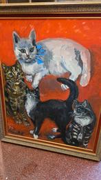 Zeer groot poezen schilderij, Ophalen