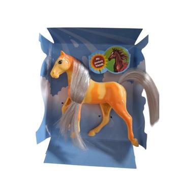 Little horse speelpaard geel oranje gevlekt grijs haar beschikbaar voor biedingen