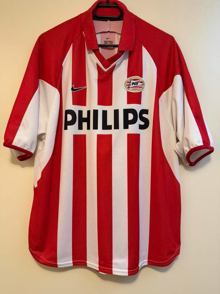 Mooi match worn PSV thuisshirt uit seizoen 2000/2001, Verzamelen, Sportartikelen en Voetbal, Zo goed als nieuw, Shirt, PSV, Ophalen of Verzenden