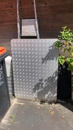 Twee aluminium traanplaten 5 mm x 0,79 m x 1,10 m, Ophalen, Zo goed als nieuw, Overige materialen, Minder dan 20 mm