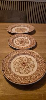 Vintage decoratieve borden, Huis en Inrichting, Woonaccessoires | Schalen en Manden, Gebruikt, Porselein of Keramiek, Schaal, Rond