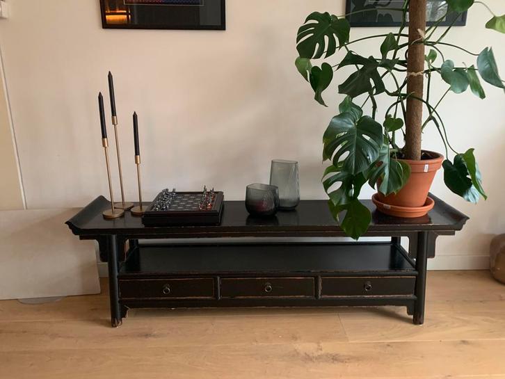 Chinese Altar Tafel TV meubel, Huis en Inrichting, Tafels | Sidetables, Gebruikt, 25 tot 50 cm, 150 tot 200 cm, Rechthoekig, Ophalen of Verzenden