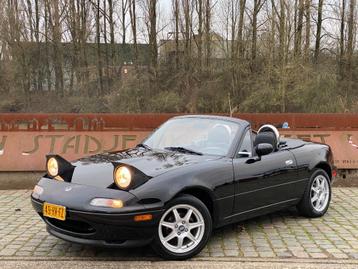 Mazda MIATA NA 1.6 116PK (MX5) 1994 Zwart, LEDER, VEEL NIEUW beschikbaar voor biedingen