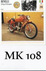 mk108 motorkaart benelli 250 tipo 4t-ss elastico, Ophalen of Verzenden, Zo goed als nieuw, Motoren